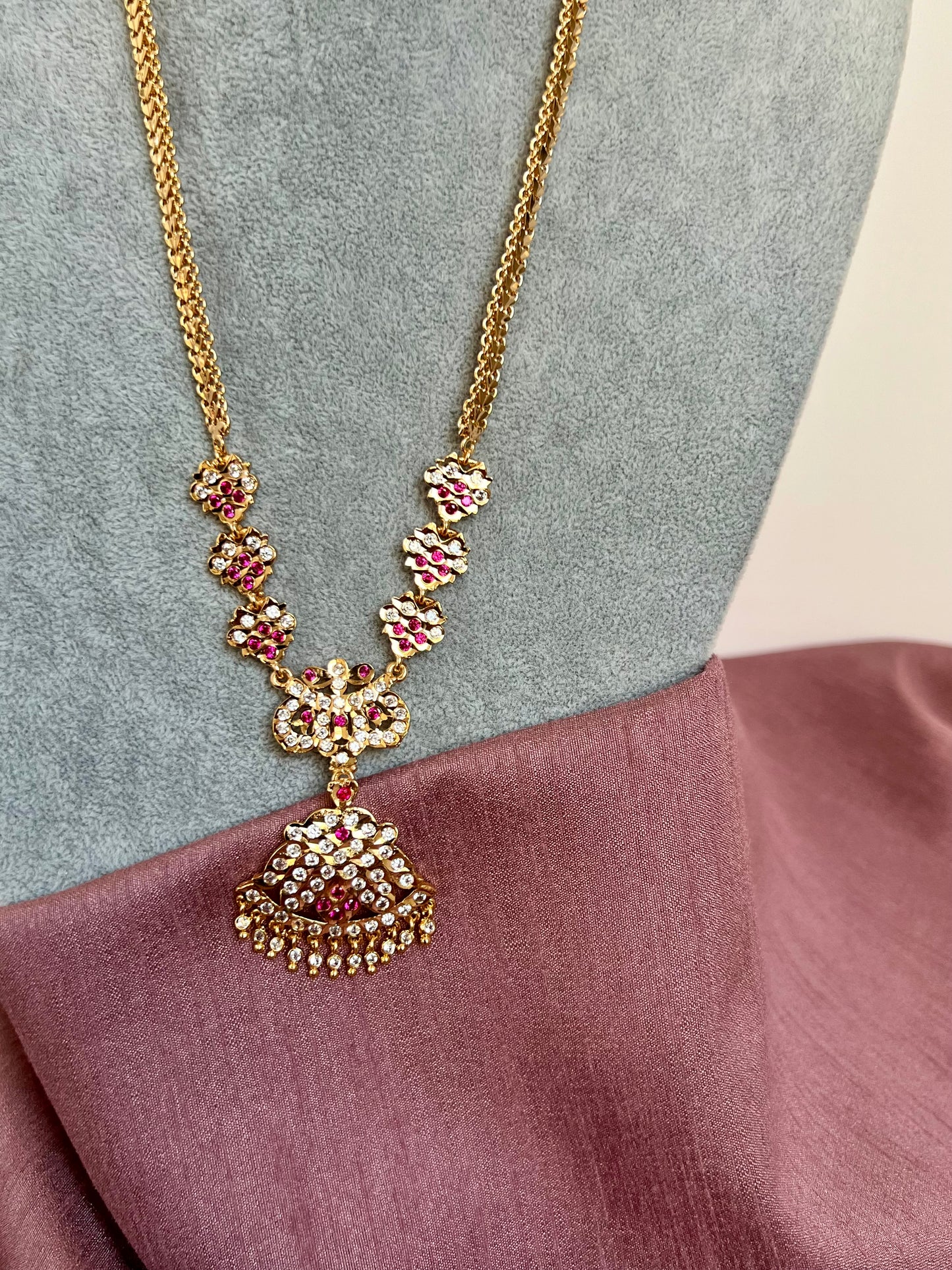SHANTI - Mid haram ruby impon necklace N3155