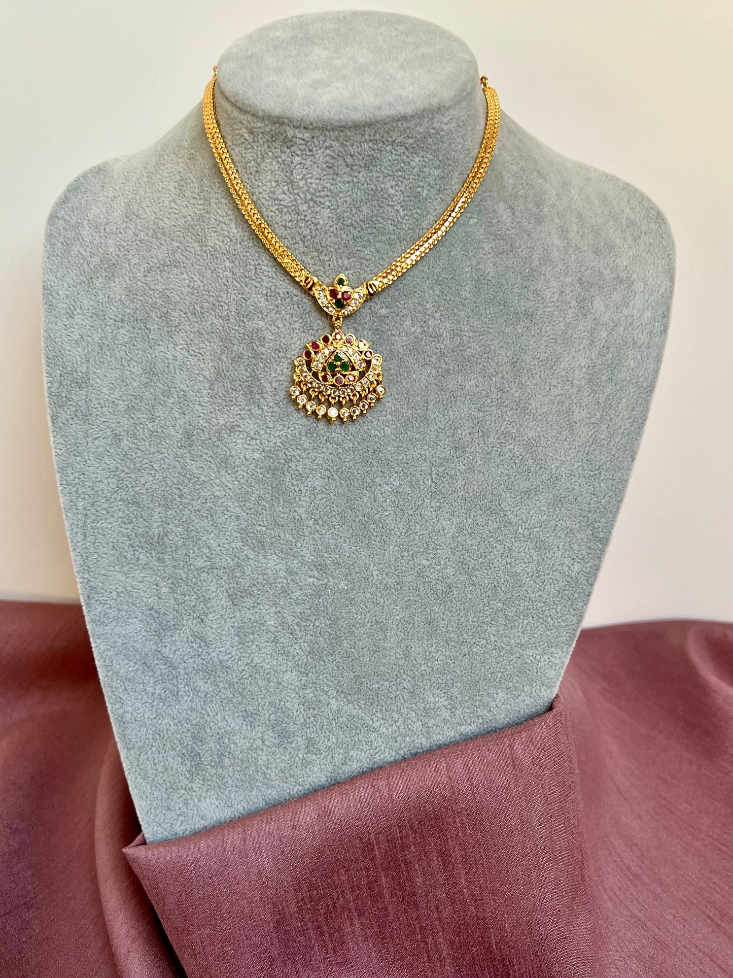 ASHA - Short impon attigai in rubygreen N3161