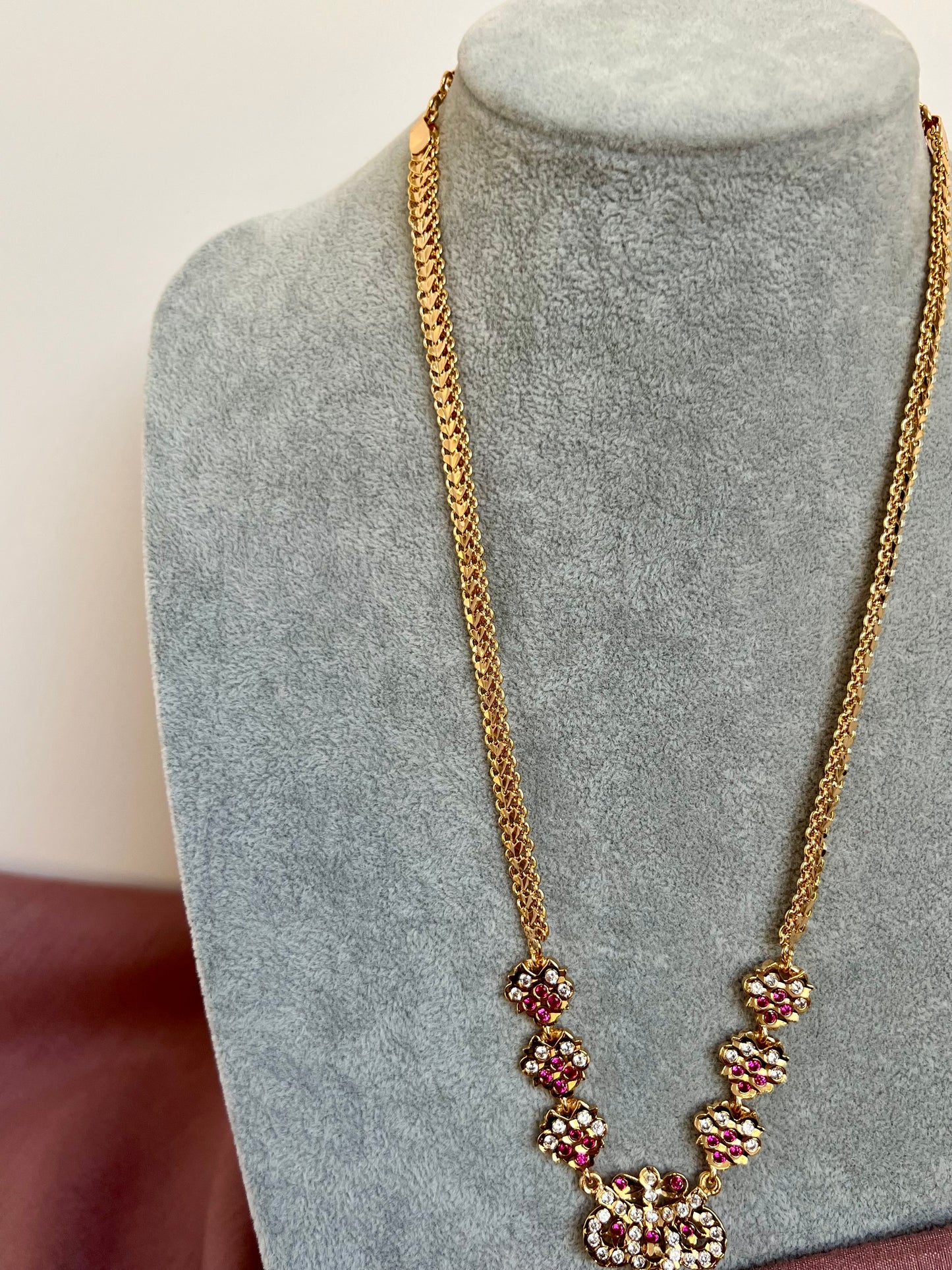 SHANTI - Mid haram ruby impon necklace N3155