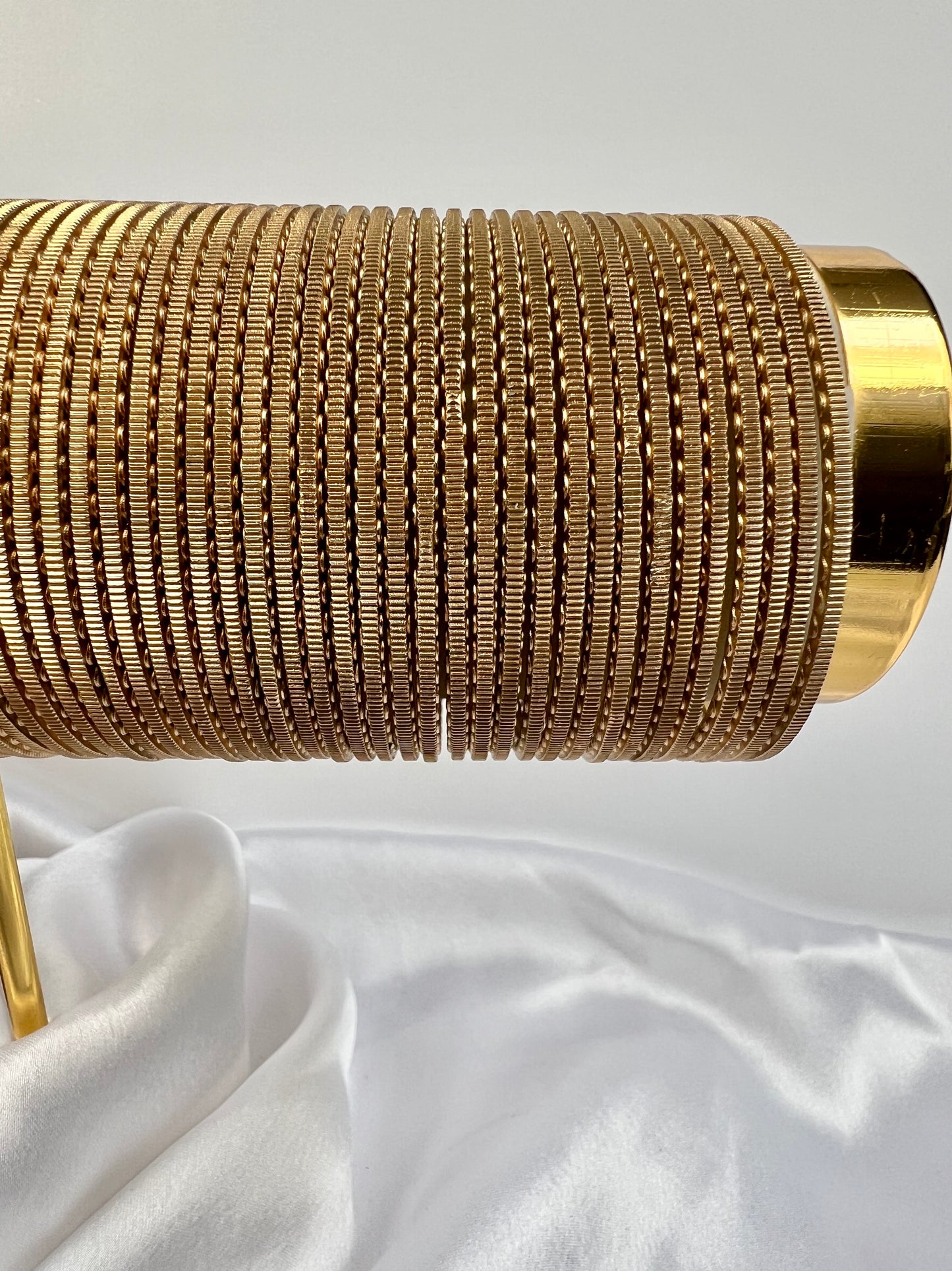 Light gold bangles set of thirty-six B3030