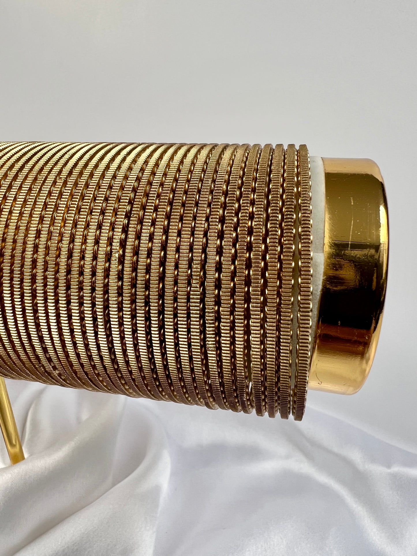 Light gold bangles set of thirty-six B3030