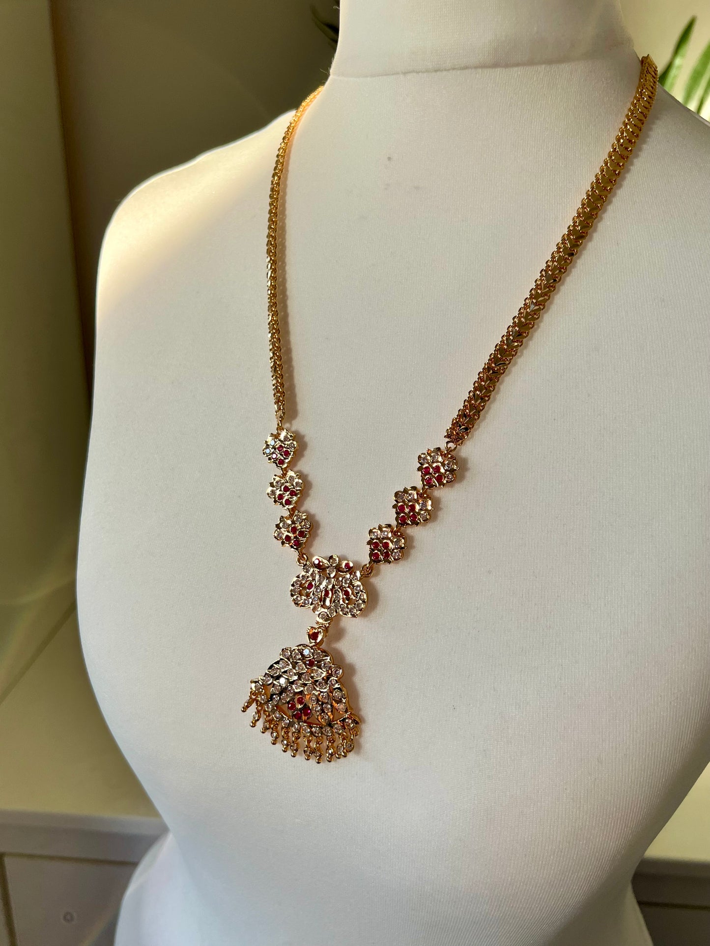 SHANTI - Mid haram ruby impon necklace N3155