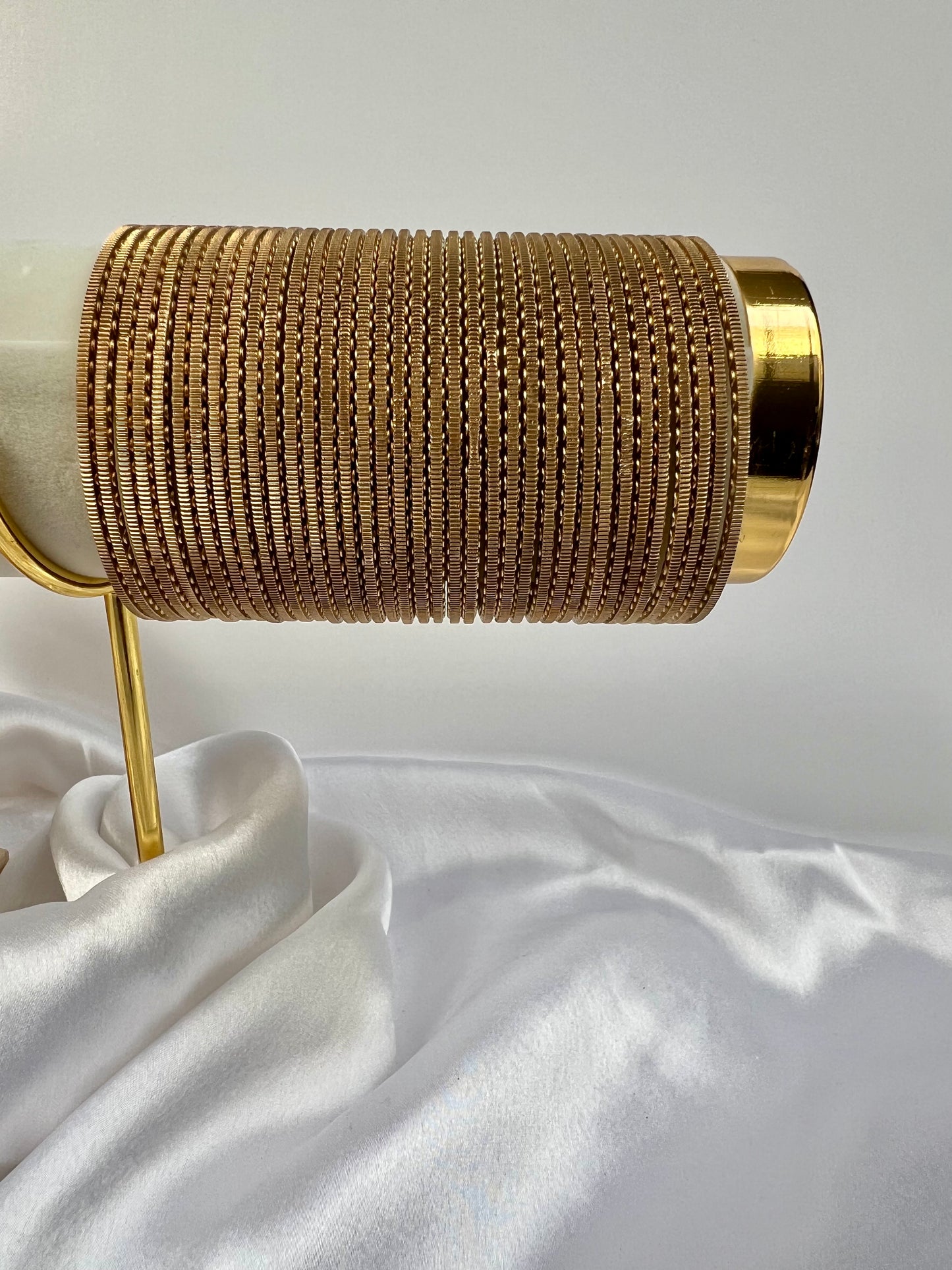 Light gold bangles set of thirty-six B3030