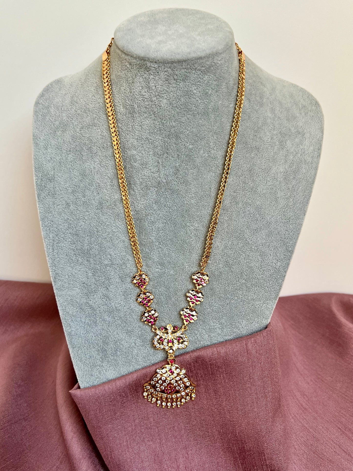 SHANTI - Mid haram ruby impon necklace N3155