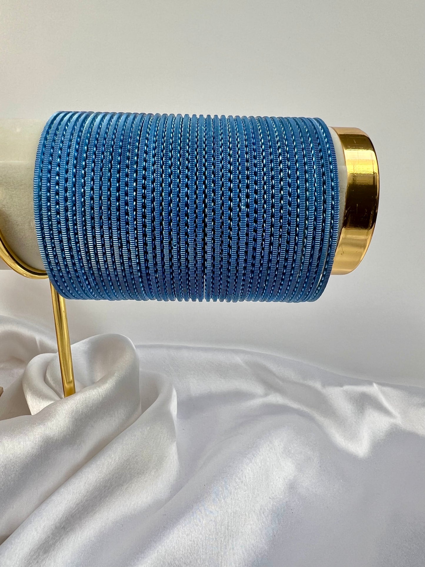 Light blue bangles set of thirty-six B3027