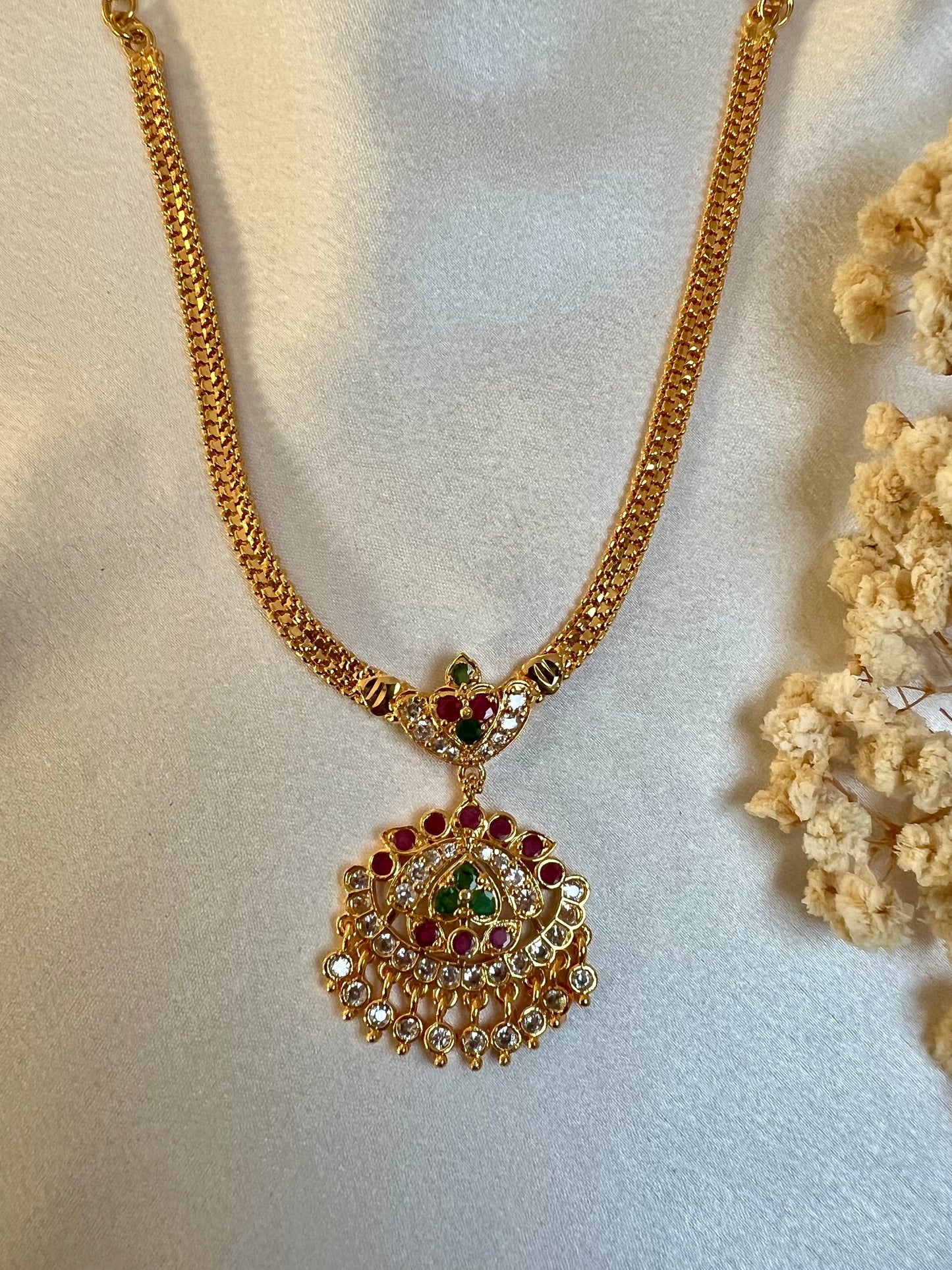 ASHA - Short impon attigai in rubygreen N3161