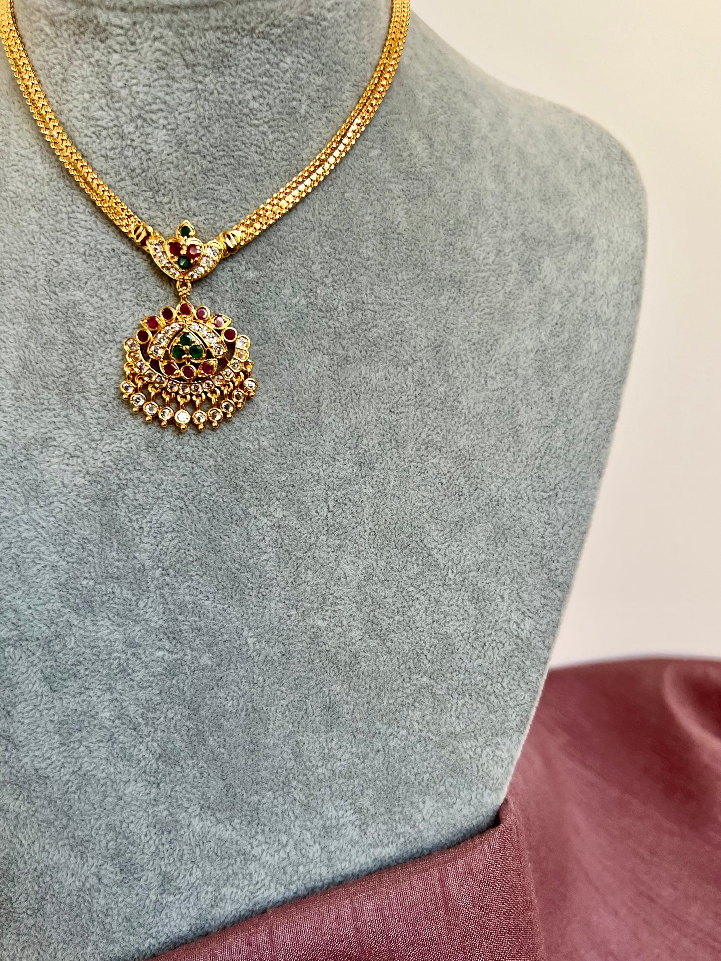 ASHA - Short impon attigai in rubygreen N3161