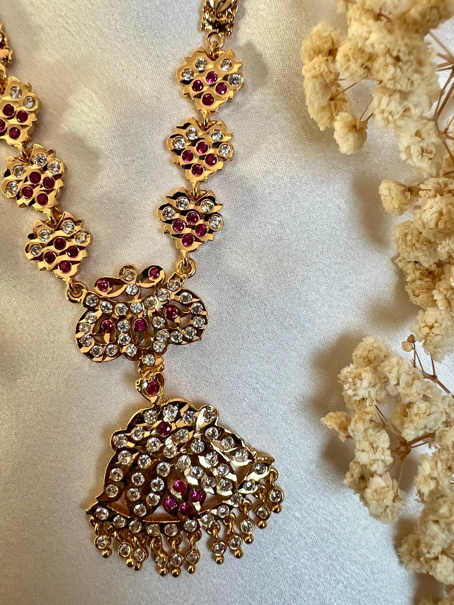 SHANTI - Mid haram ruby impon necklace N3155