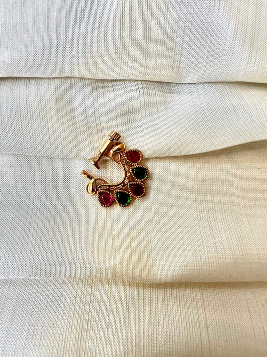 Antique classic rubygreen nosering NR3007