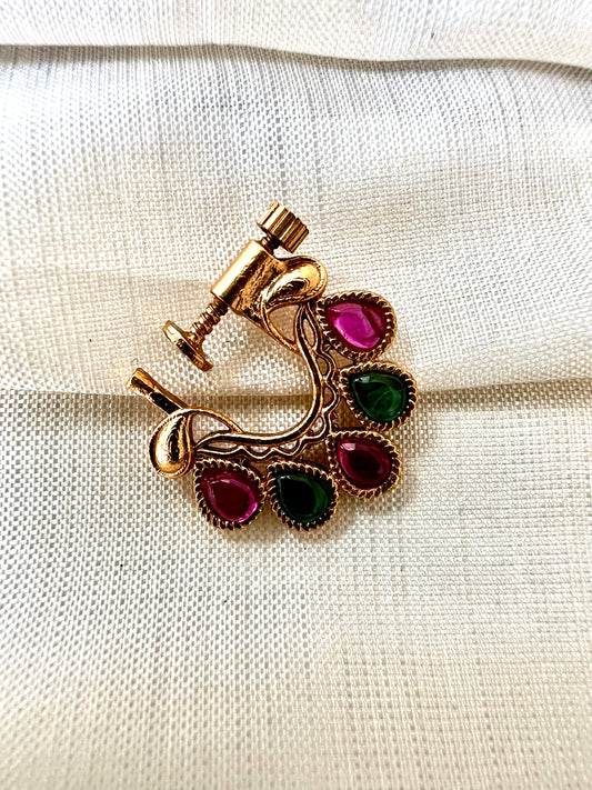 Antique classic rubygreen nosering NR3007