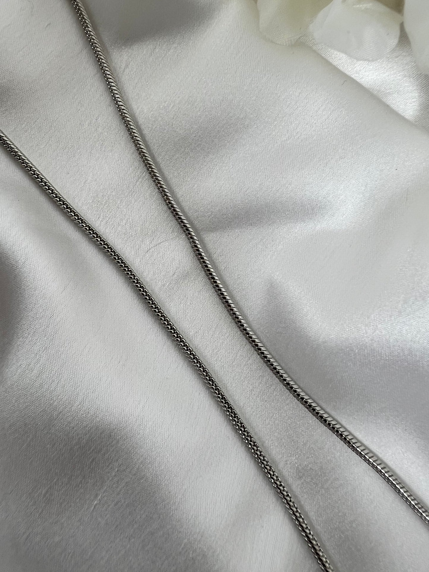 Simple plain silver anklets A3010