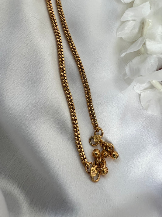 Simple plain gold plated anklets A3004