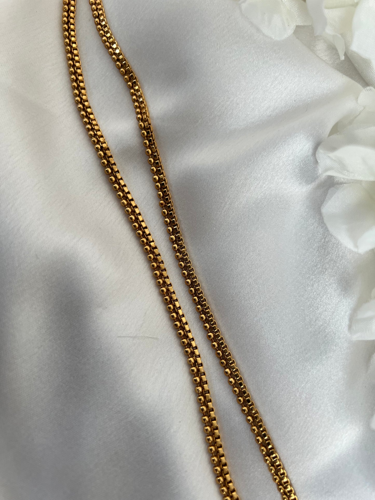 Simple plain gold plated anklets A3004