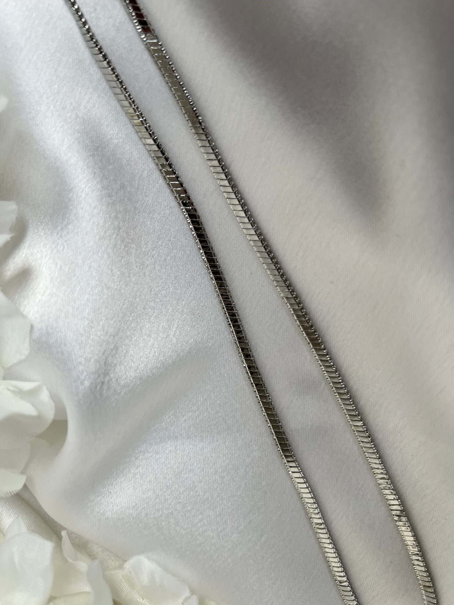 Simple plain silver anklets A3009