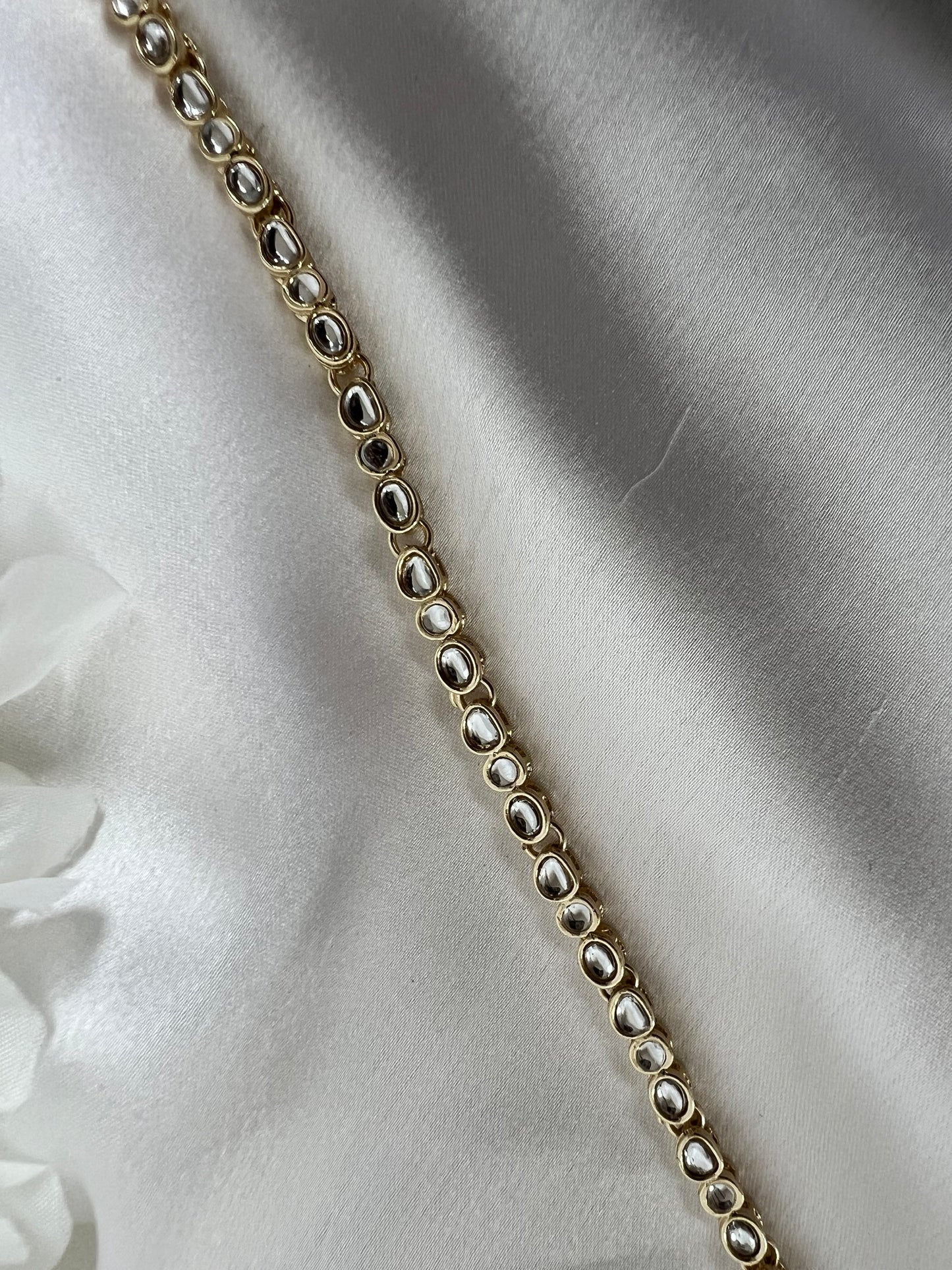 simple white gold headband SH3006