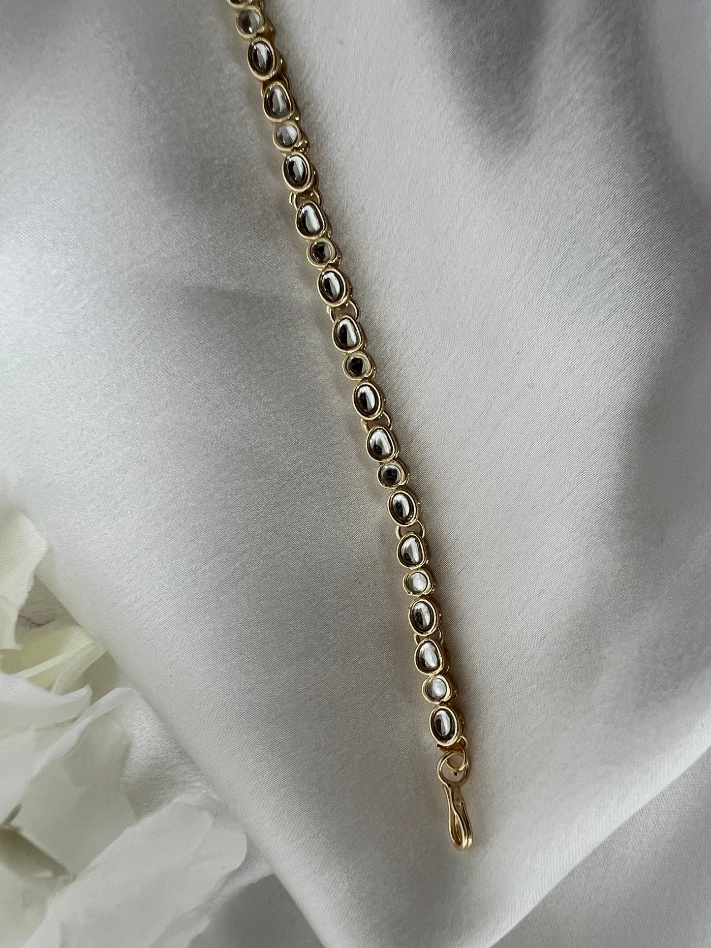 simple white gold headband SH3006