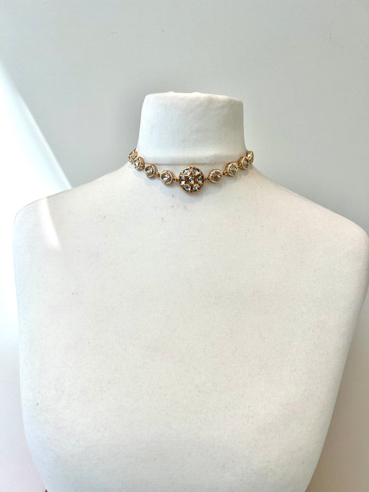 AGUSTA- Kundan classic necklace with gold plating N3279