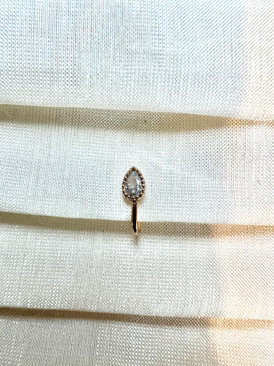 Simple gold press in nosering NR3054