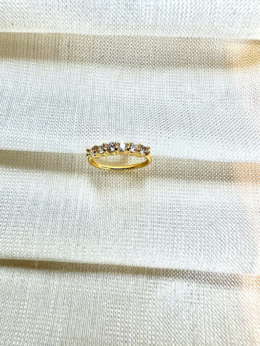 Round Cz stoned nosering NR3057