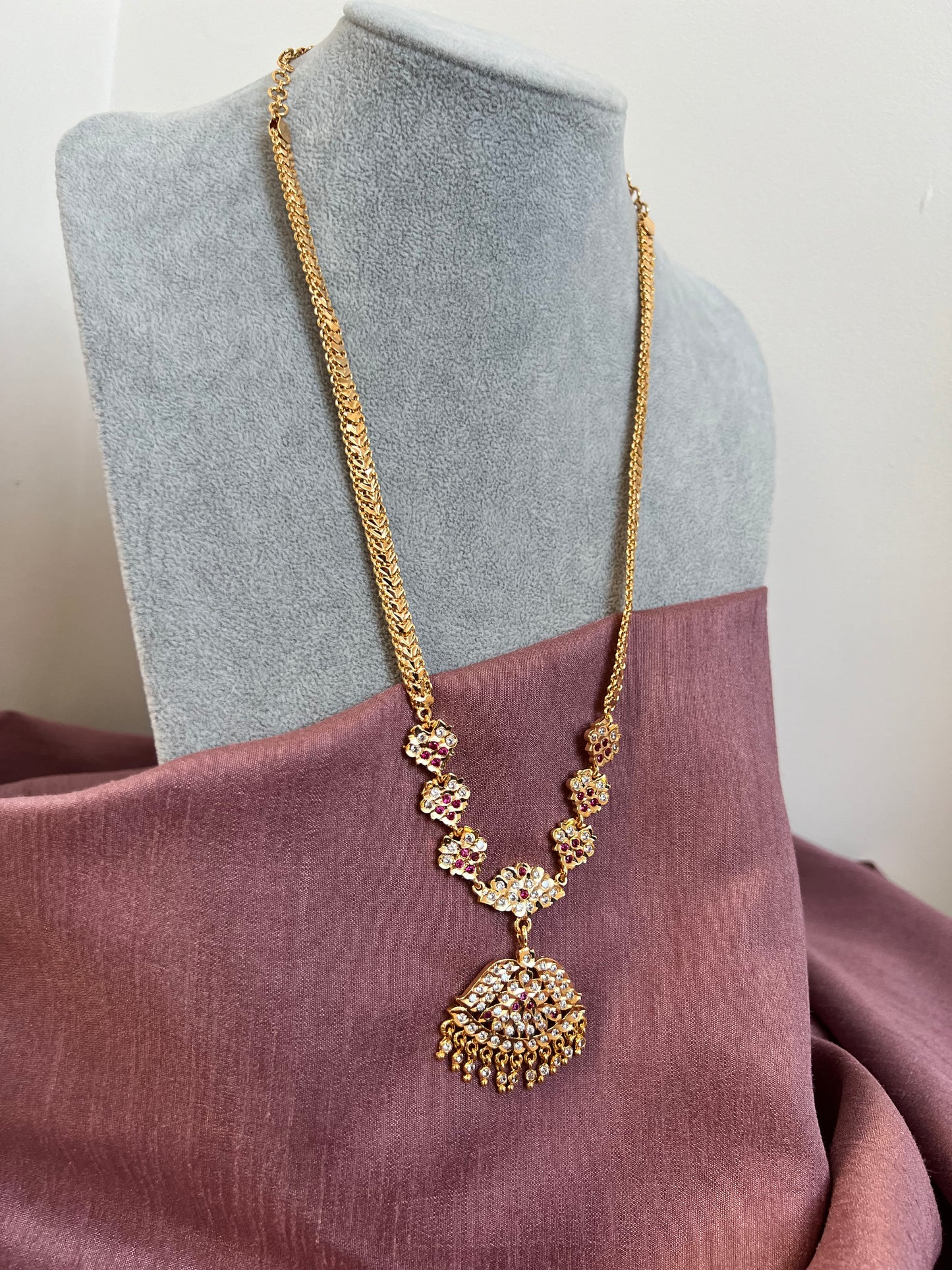 Mid haram impon ruby necklace N3037