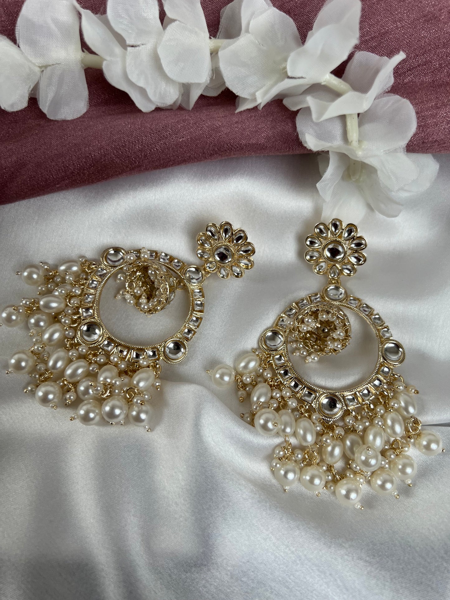 Antique mehndi plated jhumka earrings E3013