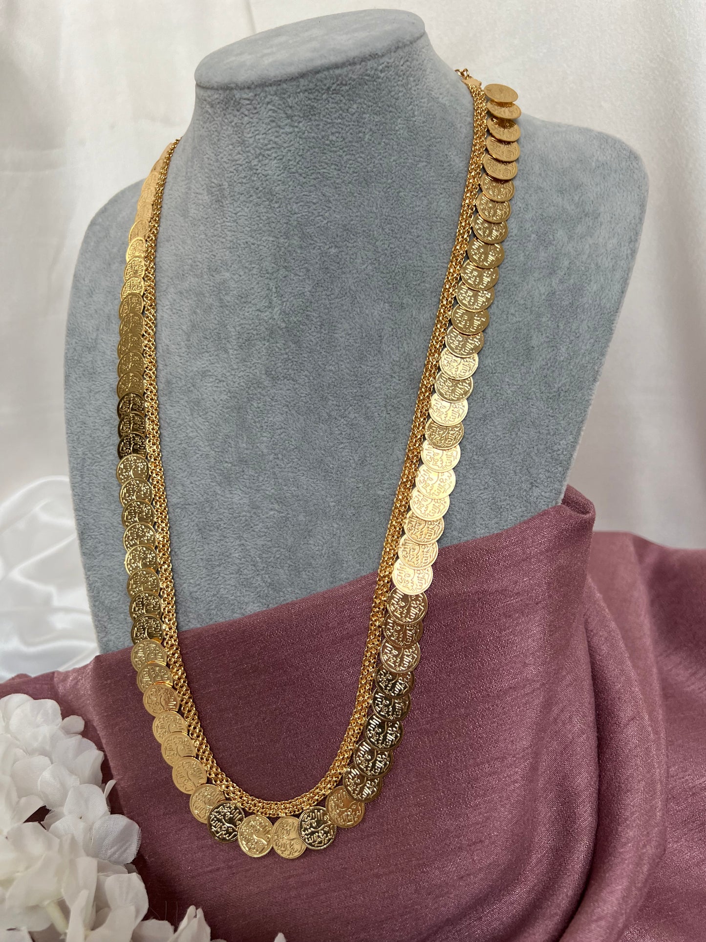 Kasu malai/haram necklace N3065