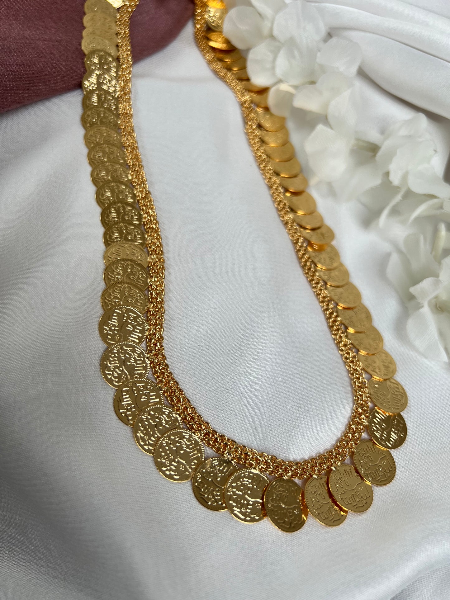 Kasu malai/haram necklace N3065