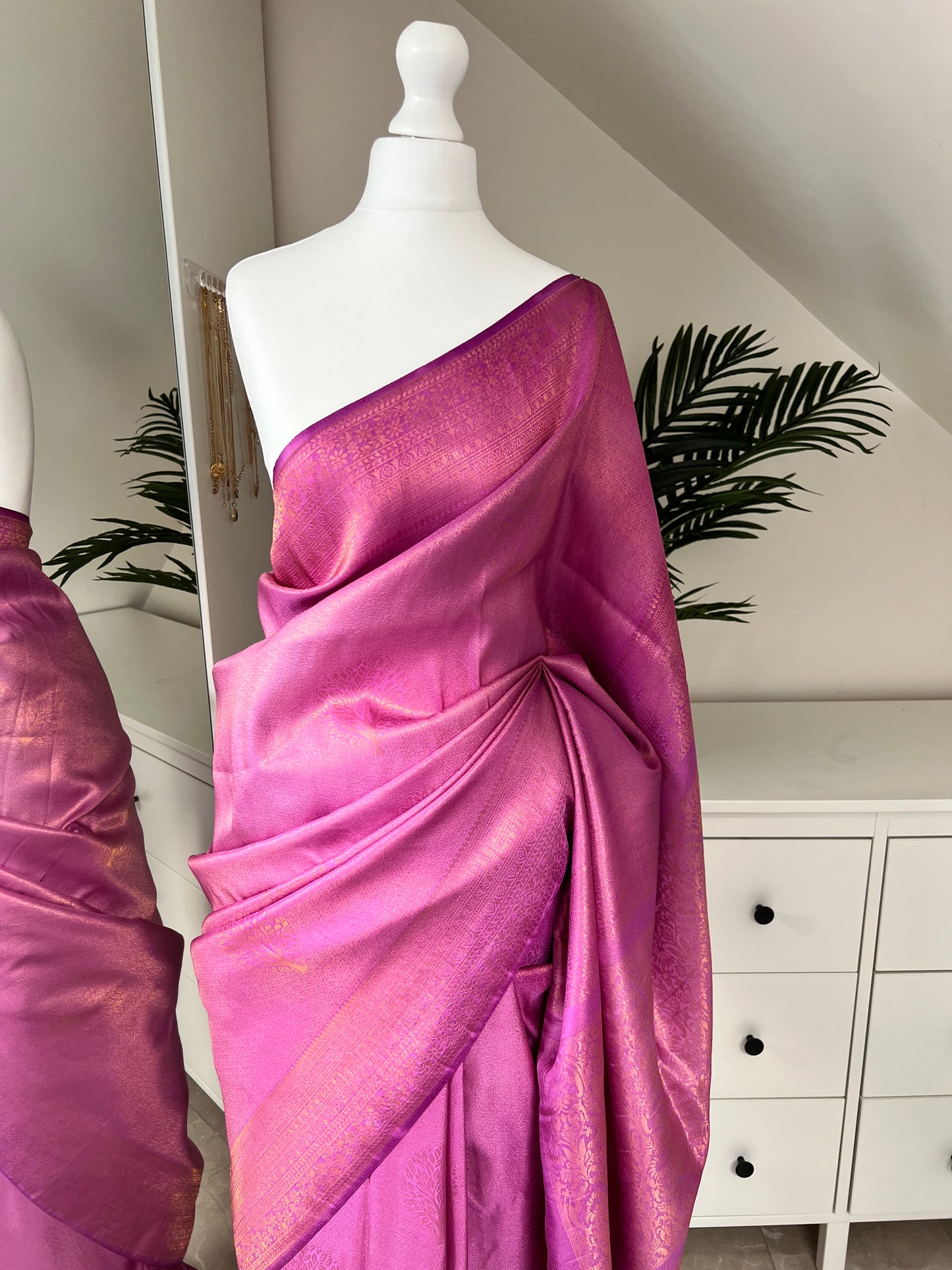 Lavendar kubera soft silk saree S3007