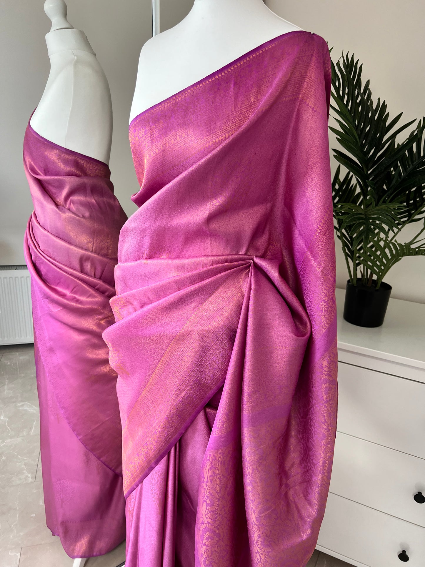 Lavendar kubera soft silk saree S3007