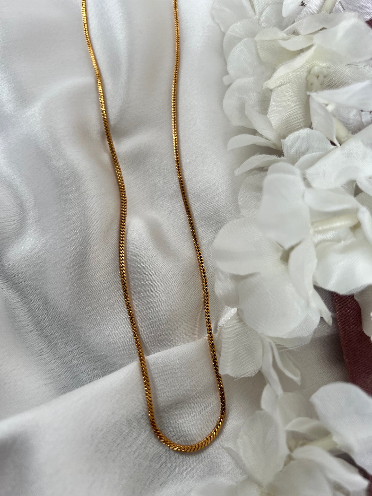 Dainty gold plated waistchain W3009