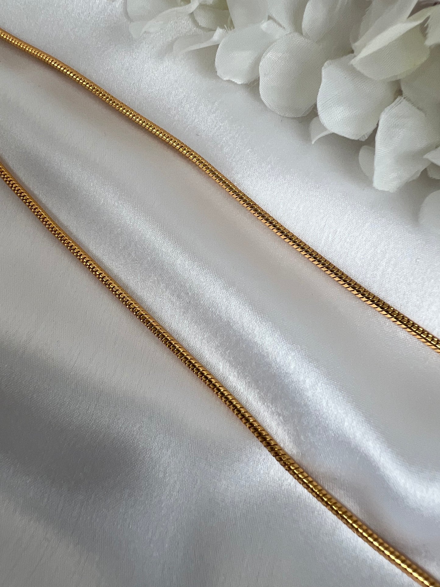 Plain simple gold plated waistchain W3012