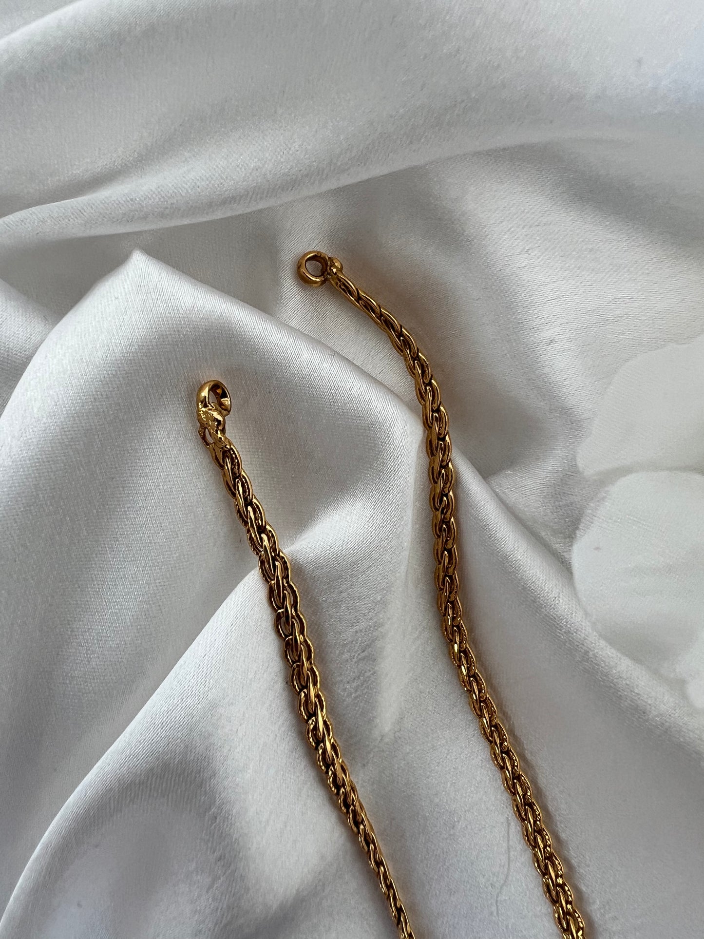 Simple plain gold plated anklets A3005