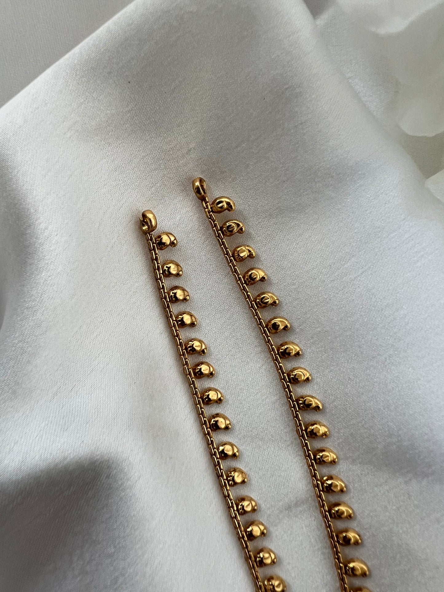 Simple gold plated anklets A3006