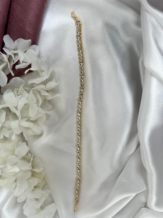 simple white gold headband SH3006