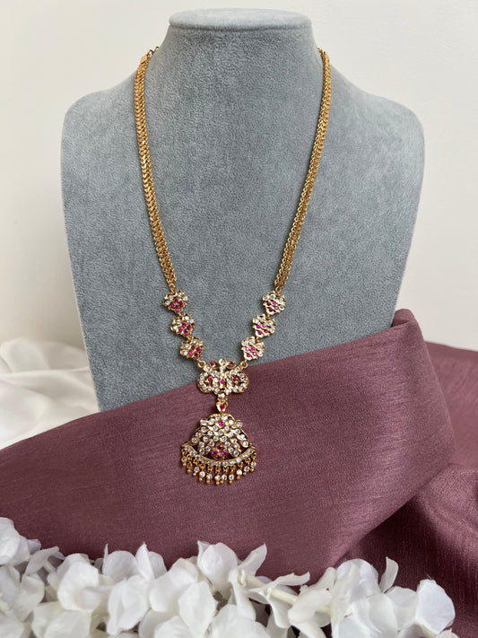 Mid haram ruby impon necklace N3155